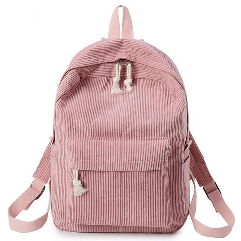 Miyahouse Preppy Style Soft Fabric Backpack