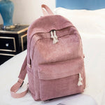 Miyahouse Preppy Style Soft Fabric Backpack